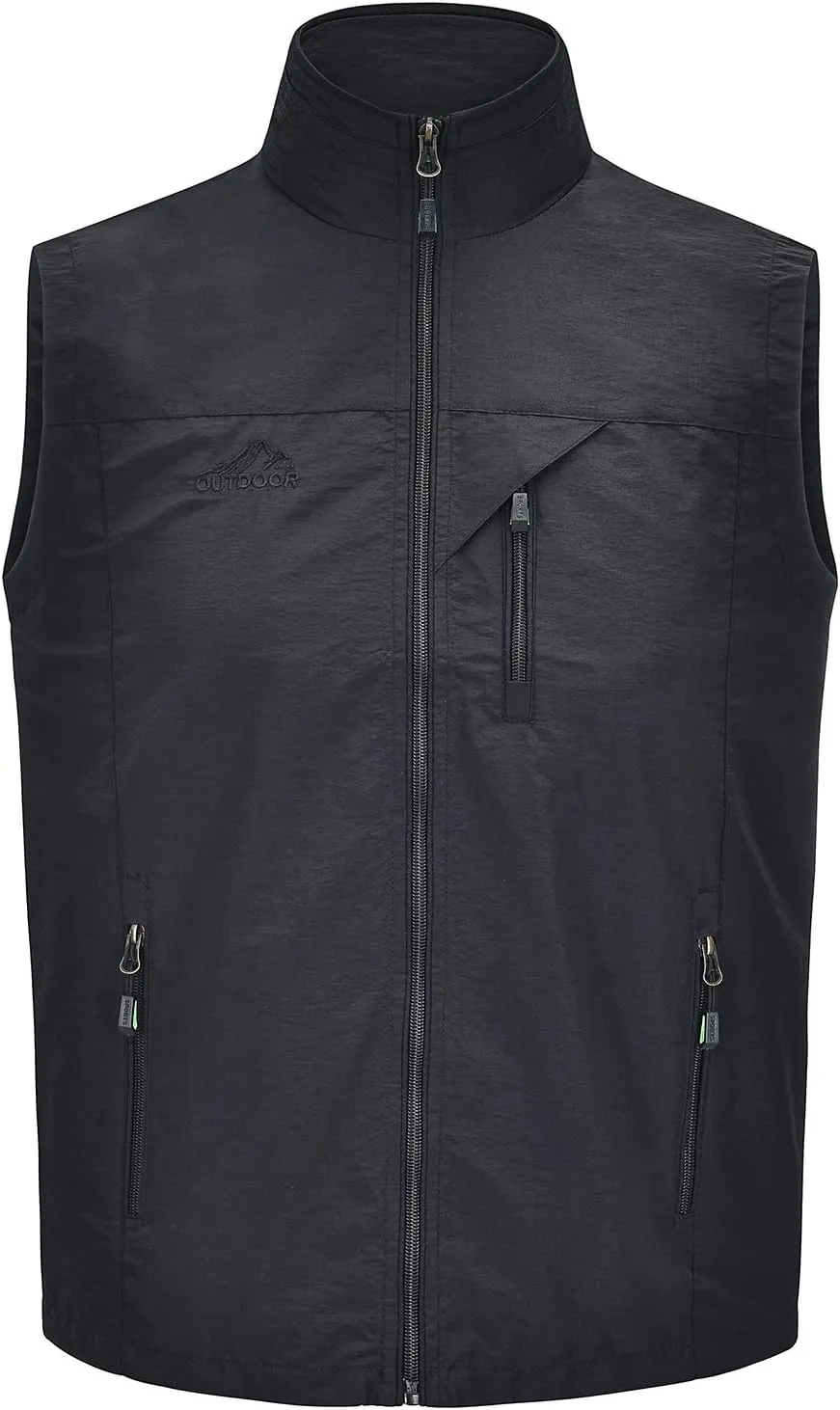 Spanye Men Lightweight Vest Outdoor Leisure Vest with Pockets Windproof Jacket For Sport Golf Work