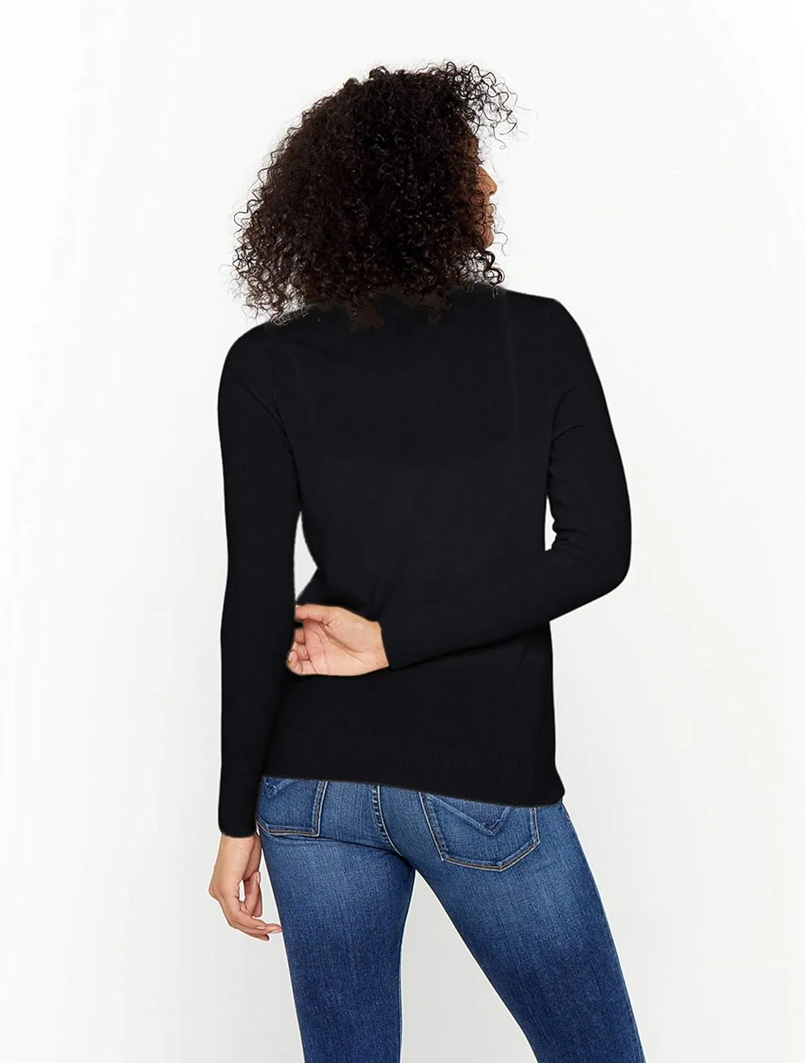 State Cashmere Women's Button Front V-Neck Cardigan 100% Pure Cashmere Long Sleeve Sweater