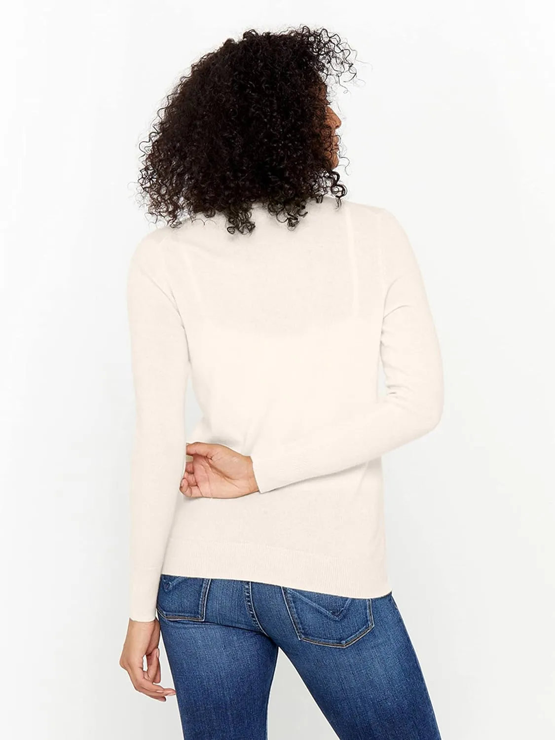 State Cashmere Women's Button Front V-Neck Cardigan 100% Pure Cashmere Long Sleeve Sweater