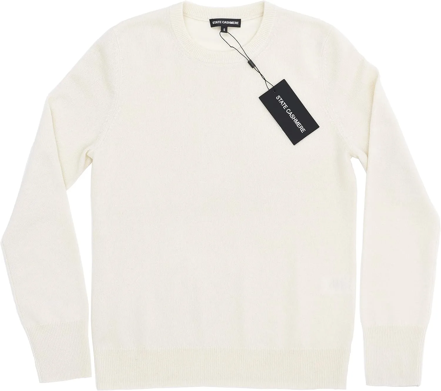 State Cashmere Womens Essential Crewneck Sweater 100% Pure Cashmere Classic Long Sleeve Pullover