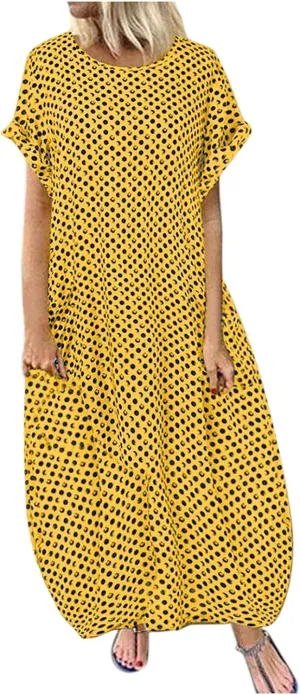 Summer Dresses for Women 2024 Long Print Pocket Women Sleeveless Women's Dress Women's Casual Dresses Shirt Dress