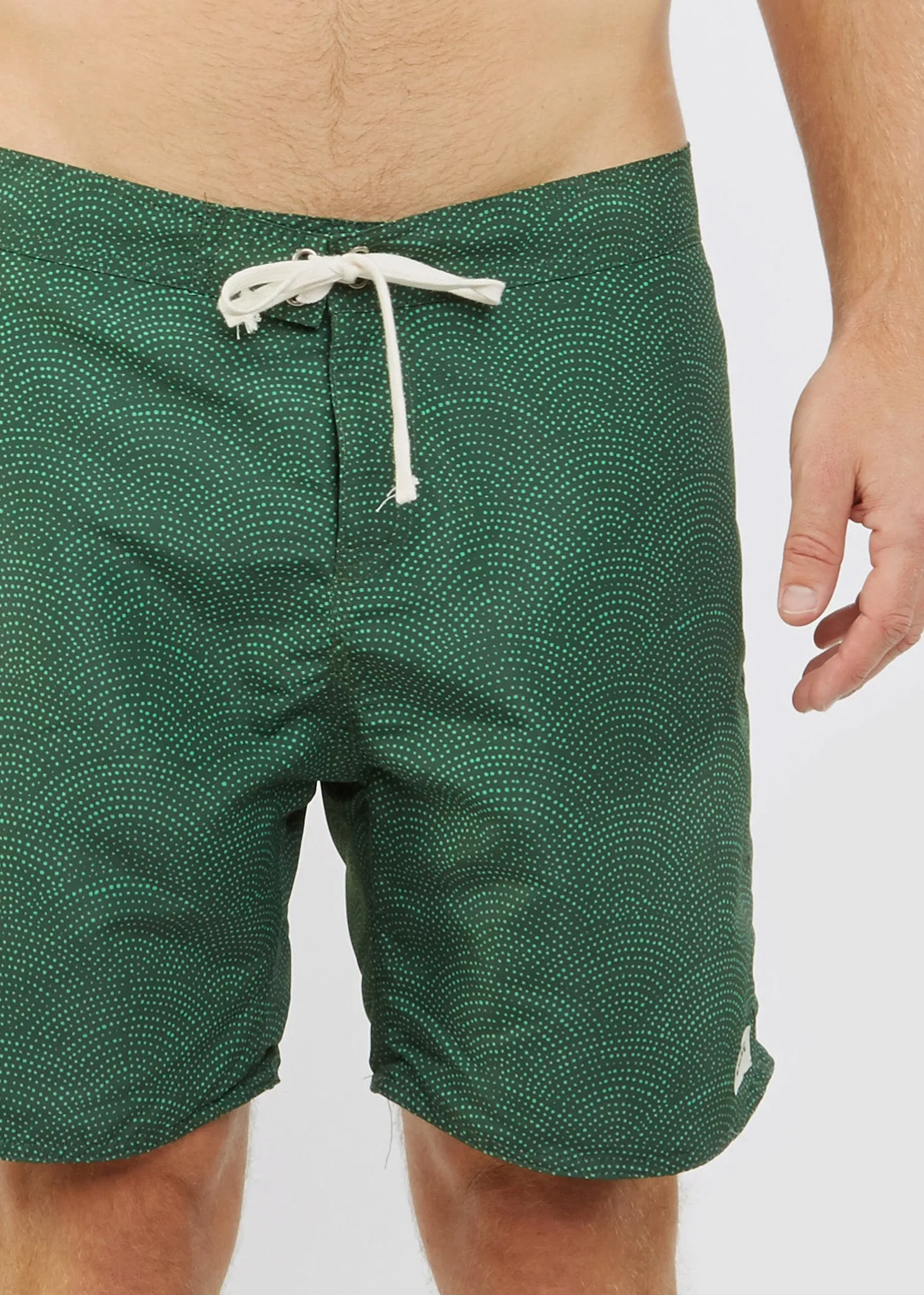 Surf Trunk Green Dotwave