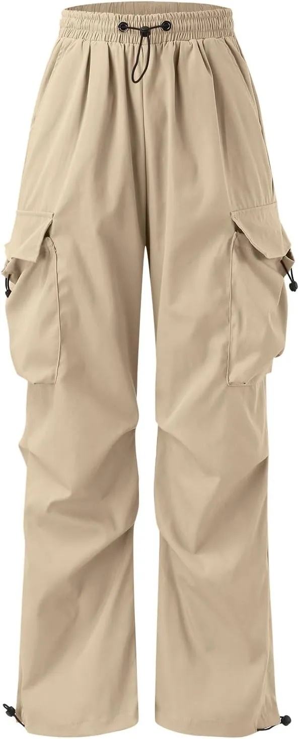 SUWBMHWE Boho Pants Men Harem Mens Stretchy Waist Baggy Trouser Hippie Linen Oversized with Pockets Japanese Streetwear Loun