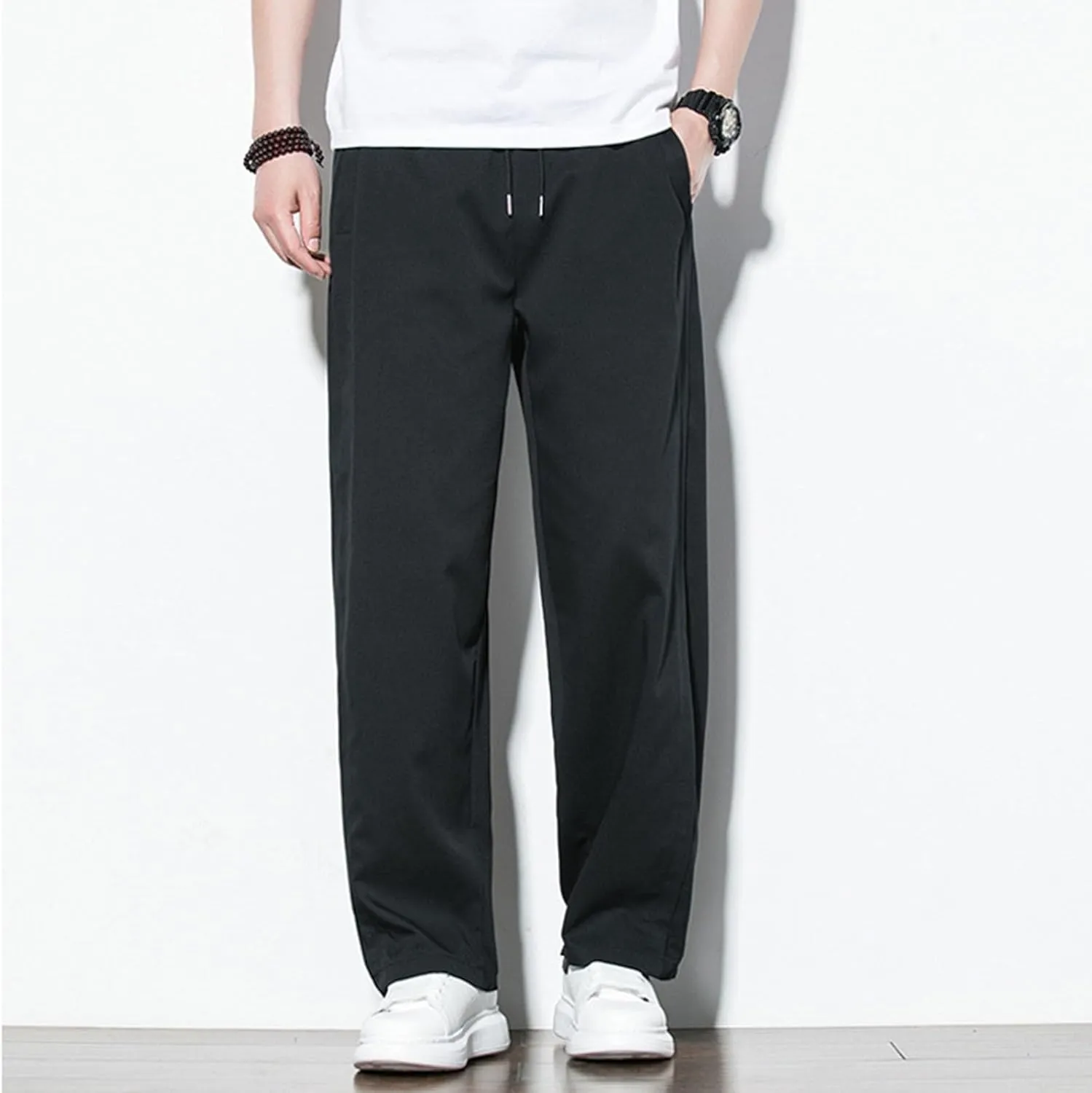 SUWBMHWE Harem Pants Men Mens Shorts Long Casual Loose Lounge Hippie Men's Beach Boho Baggy Trouser for Summer Trousers