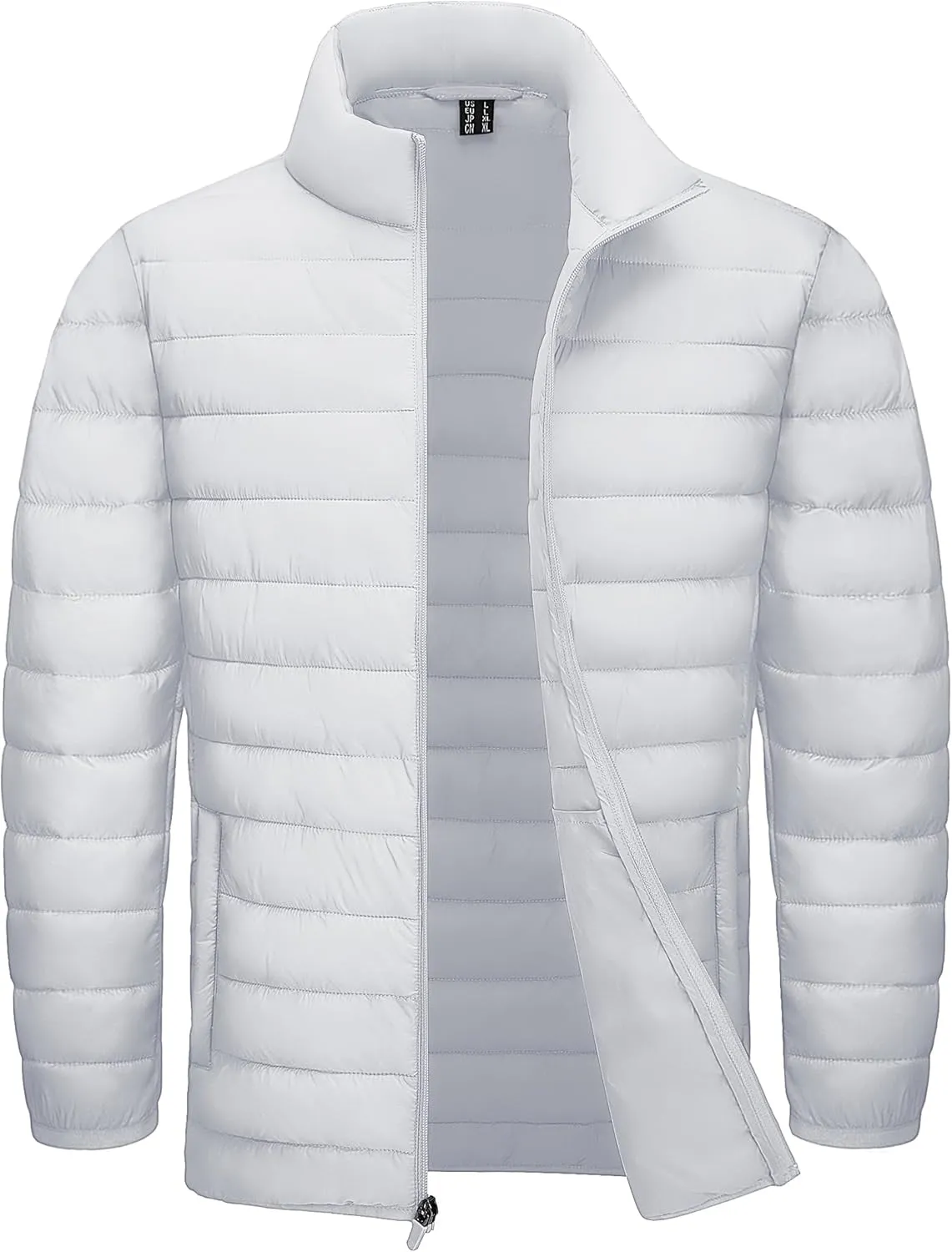 TACVASEN Puffer Jacket for Men Winter Warm Winter Lightweight Coat Water Repellent Windproof Insulated Jacket