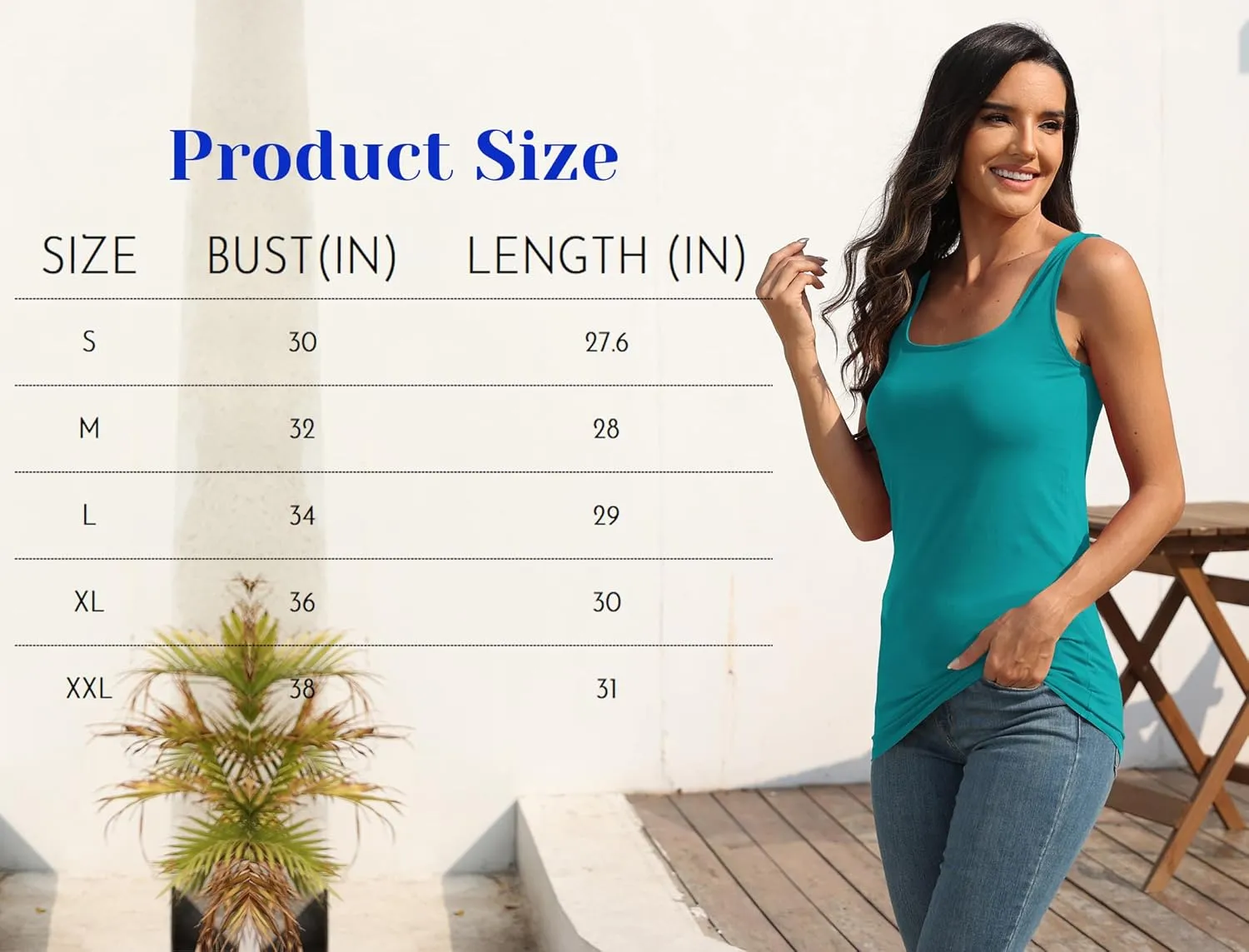 TAIPOVE Square Neck Long Tank Tops for Women Basic Sleeveless Layering Tunic Shirt Ladies Cotton Camis Undershirts 3-Pack