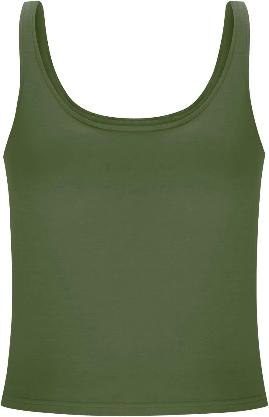 Tank Top with Built in Bra for Women Shelf Bra Camisole Tops Workout Tops Cami Bra Padded Tank Top Sports Bras