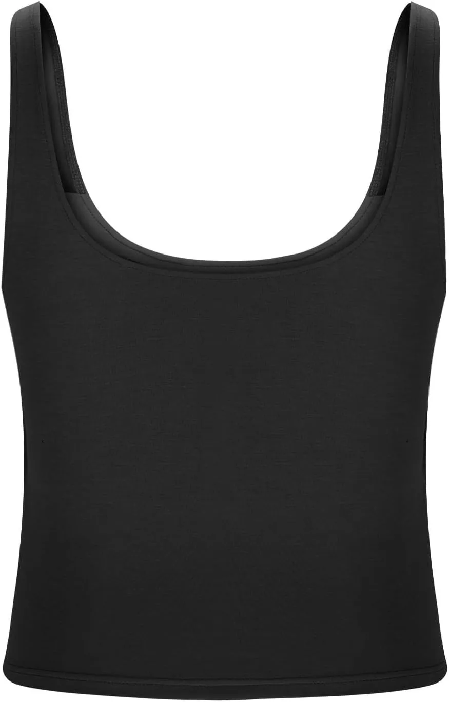Tank Top with Built in Bra for Women Shelf Bra Camisole Tops Workout Tops Cami Bra Padded Tank Top Sports Bras
