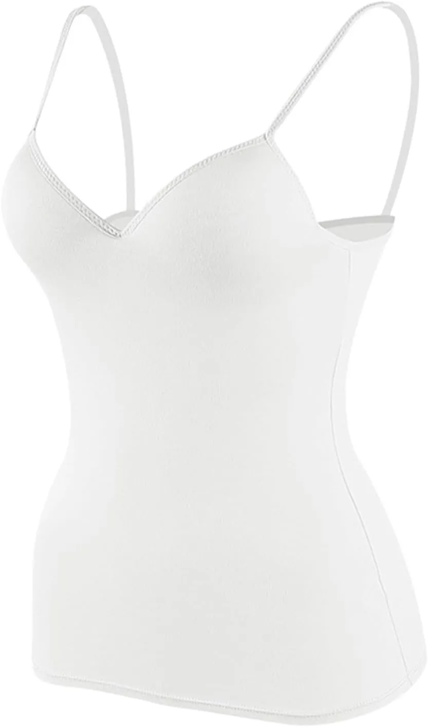 Tank Tops with Built in Bra for Women 2025 Racerback Workout Lounge Camisole Summer Sports Padded Cami Tube Casual Yoga Tops