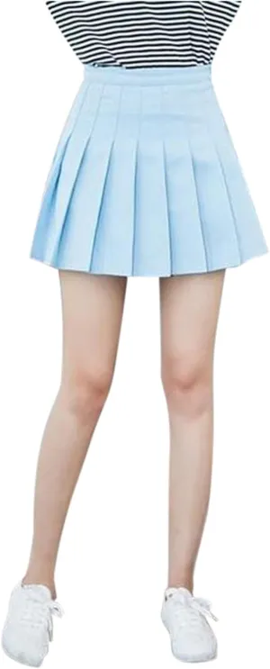 Teen Girls Pleated Skirts Spring Preppy A-Line Skirt with Pockets Trendy Elastic High Waisted Athletic Skorts with Shorts