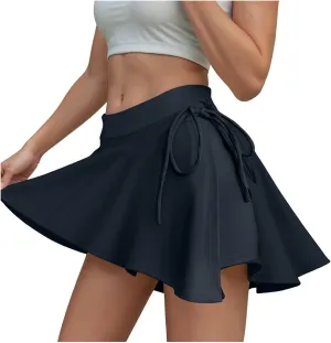 Tennis Skirts for Women High Waist Skorts Side Split Activewear Running Sports Workout Skirt with Shorts