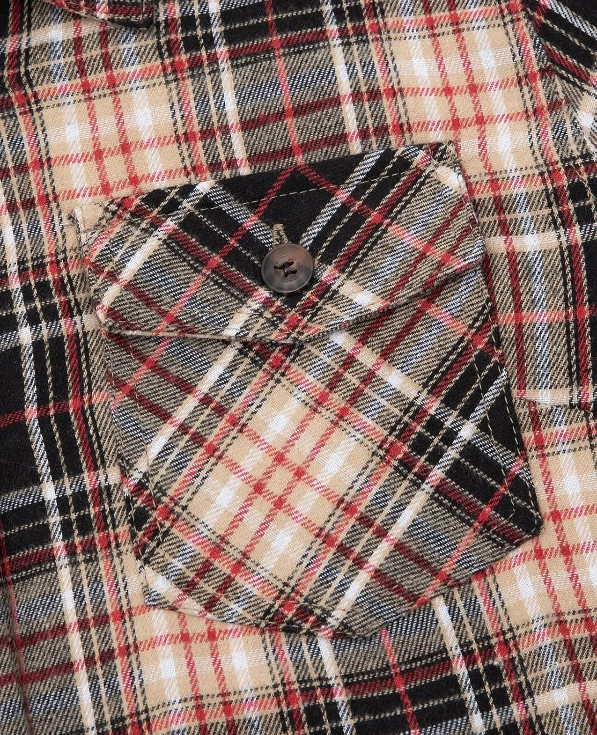 ThCreasa Womens Sherpa Lined Flannel Jacket with Hand Pockets, Plaid Button Down Fuzzy Shirt Jackets