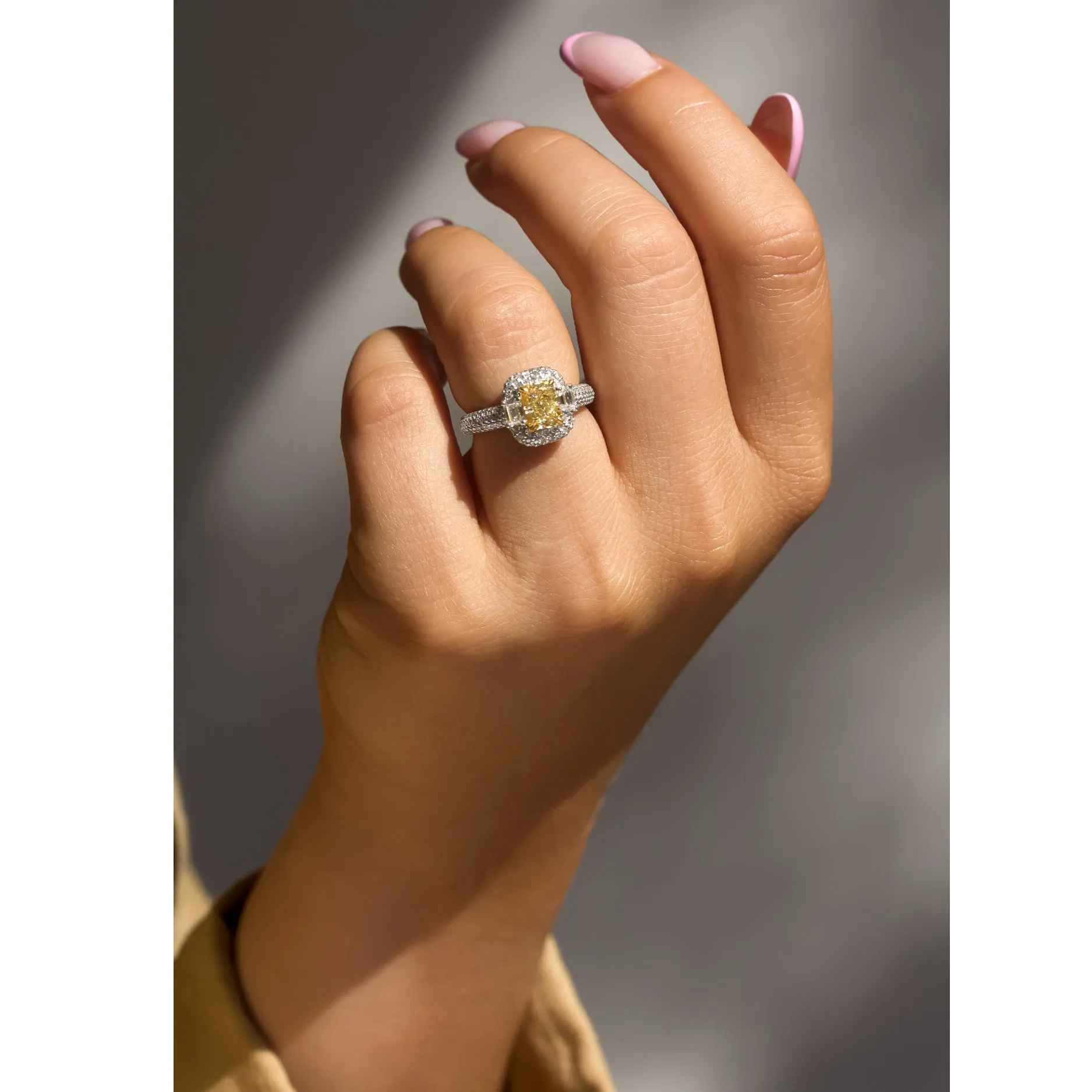 The Vega Fancy Yellow Diamond Ring (GIA)