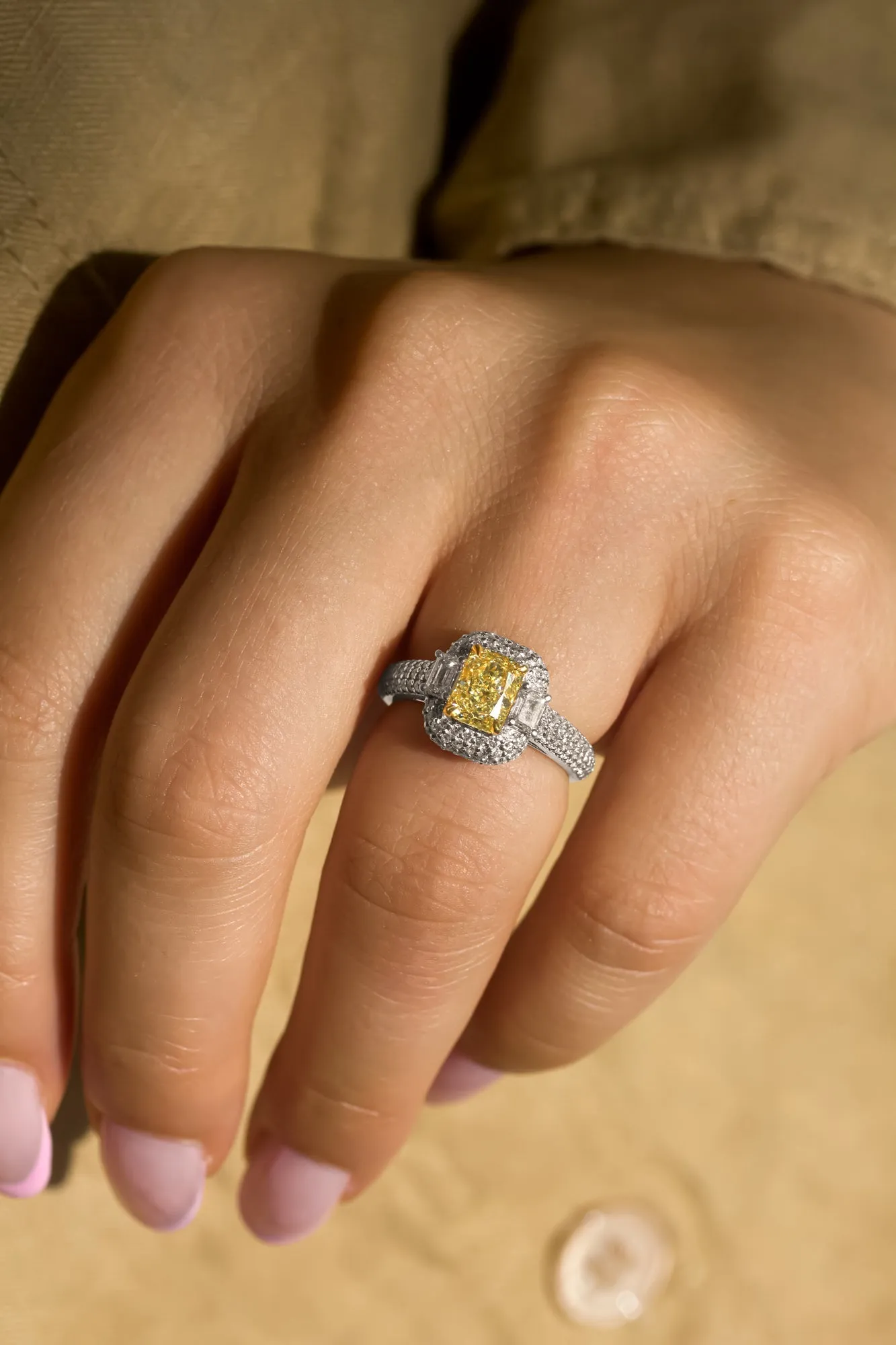 The Vega Fancy Yellow Diamond Ring (GIA)