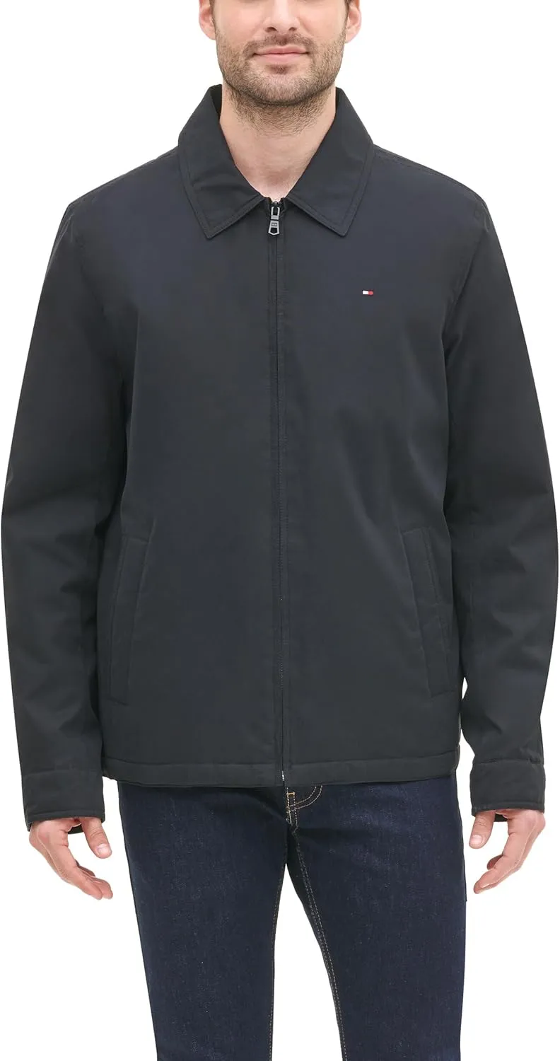 Tommy Hilfiger Men's Lightweight Microtwill Golf Jacket (Standard and Big & Tall)