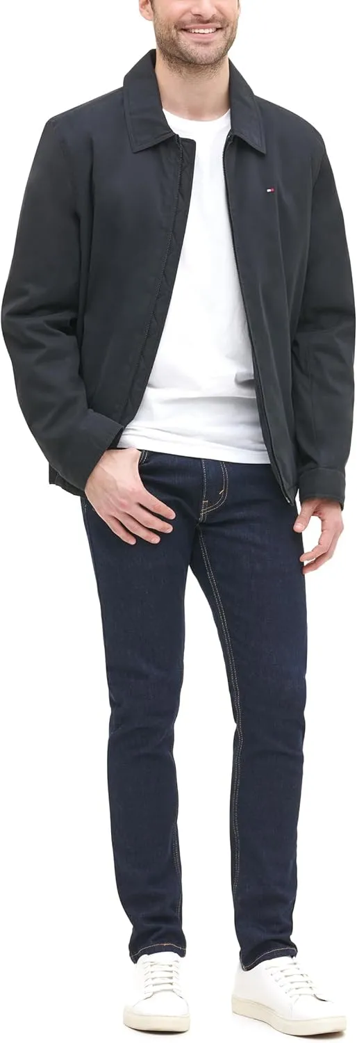 Tommy Hilfiger Men's Lightweight Microtwill Golf Jacket (Standard and Big & Tall)