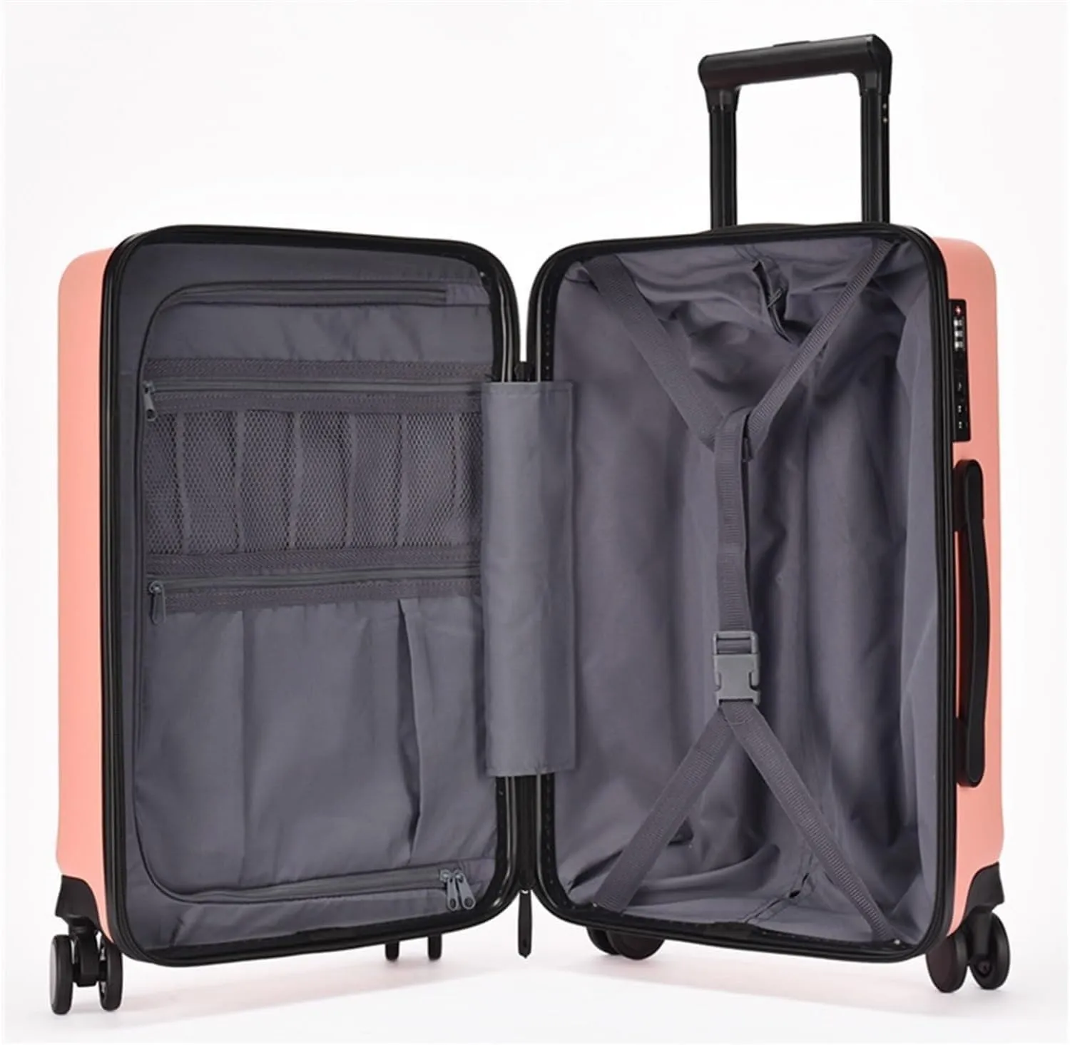 Travel Suitcase Hard Shell Hand Luggage With Universal Wheels Carry On(Yellow,26 in)