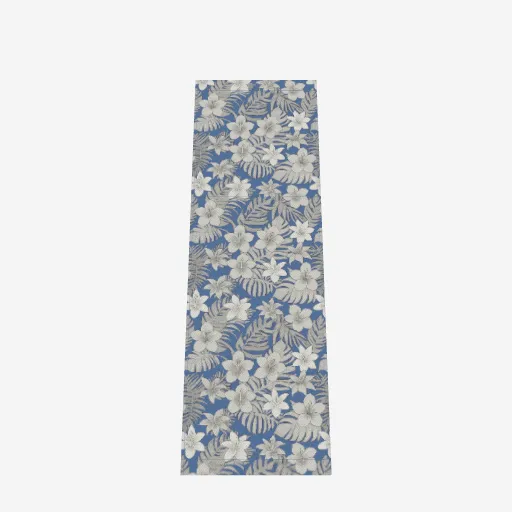 Tropical Baby Blue Voile Sarong