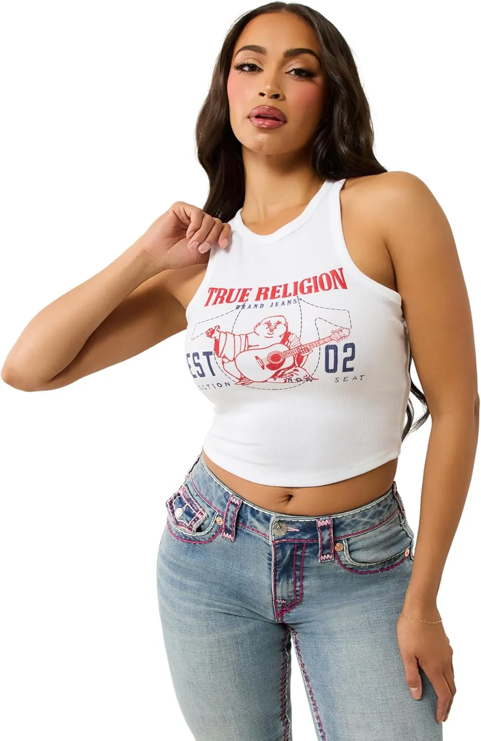 True Religion Women's Buddha Goddess Tank