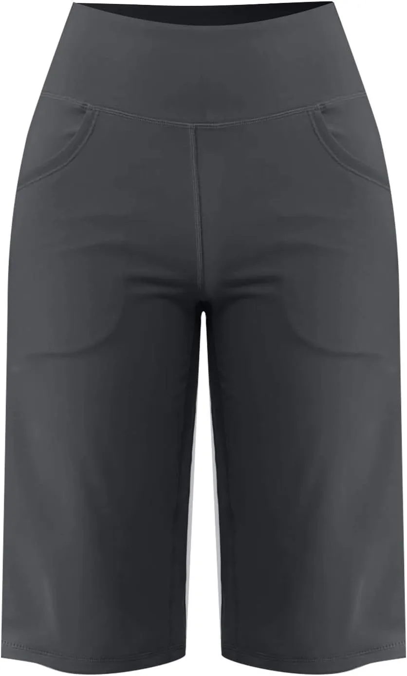 Tummy Control Yoga Capris Women Casual Stretch High Waisted Yoga Leggings Comfy Wide Leg Pants Yoga Capri for Women