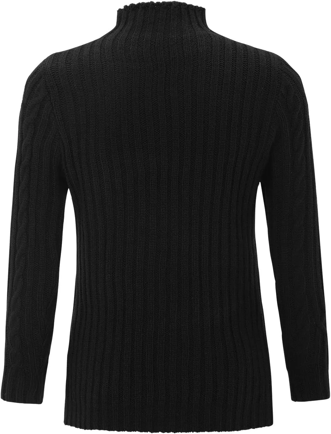 Turtleneck Long Sleeve Shirts Sweater Women's Autumn and Winter Short Pullover Solid Color Loose Sweater Thickened