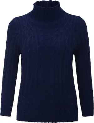 Turtleneck Long Sleeve Shirts Sweater Women's Autumn and Winter Short Pullover Solid Color Loose Sweater Thickened