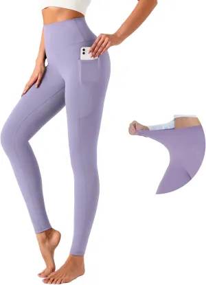 UNACOO Yoga Pants for Women High Waisted Tummy Control Yoga Pants with Pockets Elasticity Yoga Legging