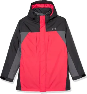 Under Armour Boys' Westward 3-in-1 Jacket, Removable Hood & Liner, Windproof & Water Repellant