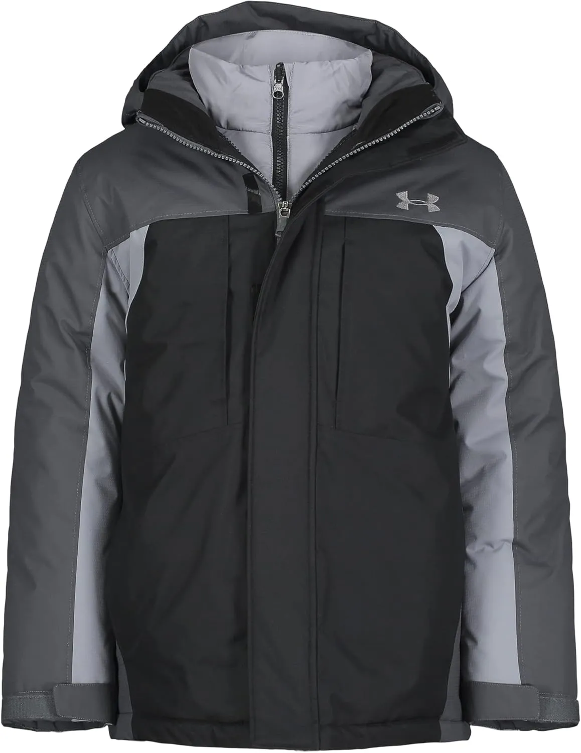Under Armour Boys' Westward 3-in-1 Jacket, Removable Hood & Liner, Windproof & Water Repellant