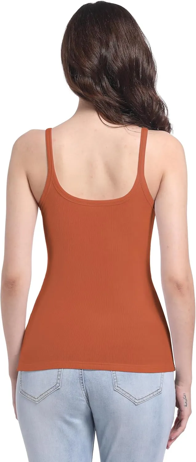 V VOCNI Maternity Tank Top for Women Spaghetti Strap Scoop Neck Fitting Pregnancy Camisole Sleeveless Layering Cami Shirts