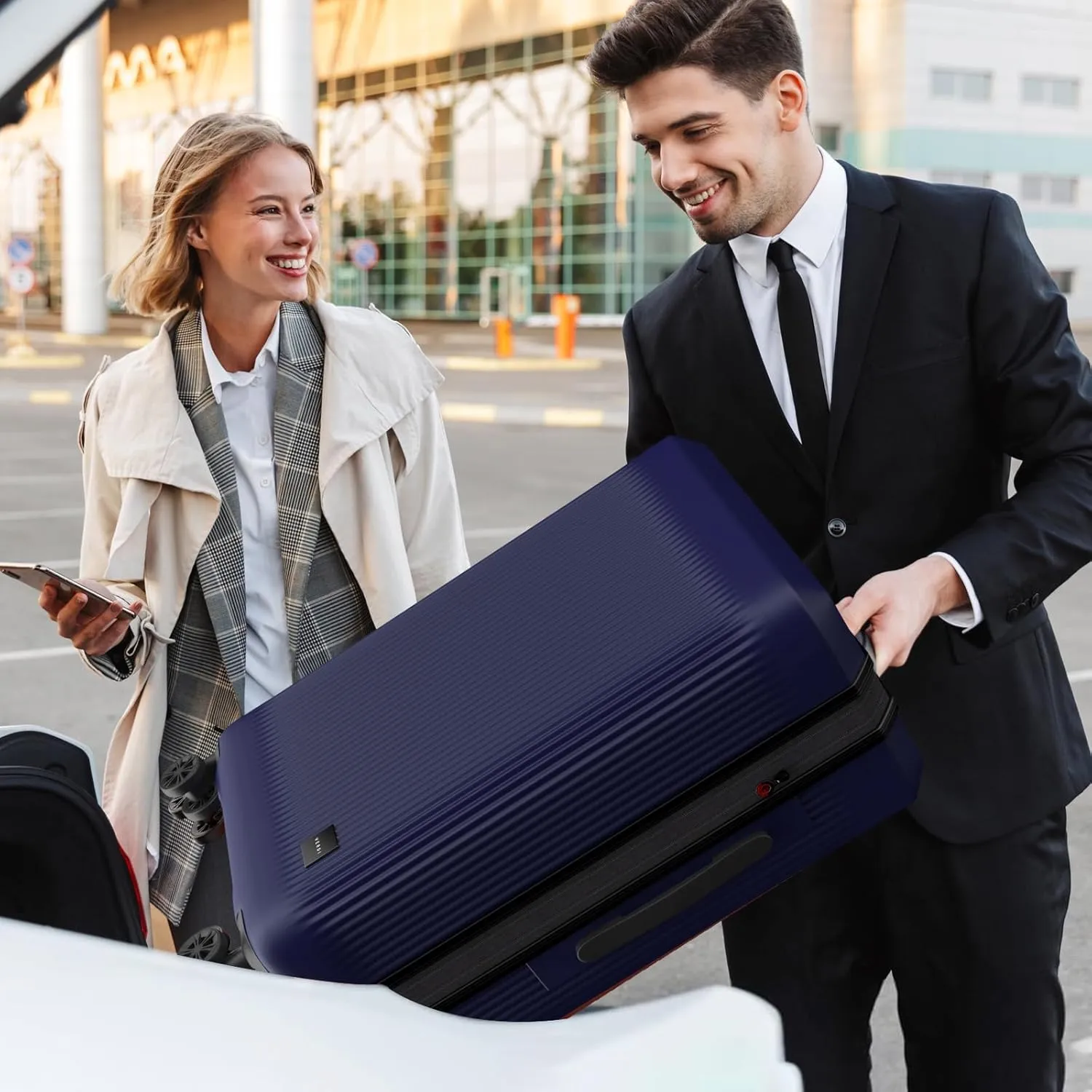 Verdi Hardside Carry On Luggage with Spinner Wheels, Lightweight Travel Suitcase