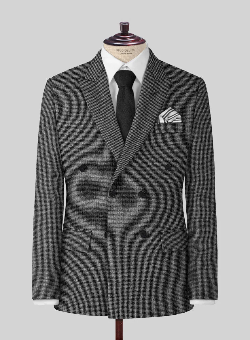 Vintage Gray Macro Weave Tweed Suit