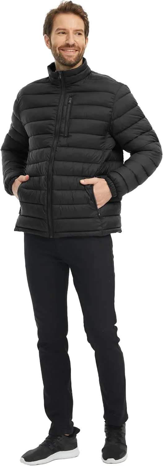 wantdo Men's Lightweight Puffer Jacket Warm Winter Jacket Windproof Winter Coat (Regular and Big)