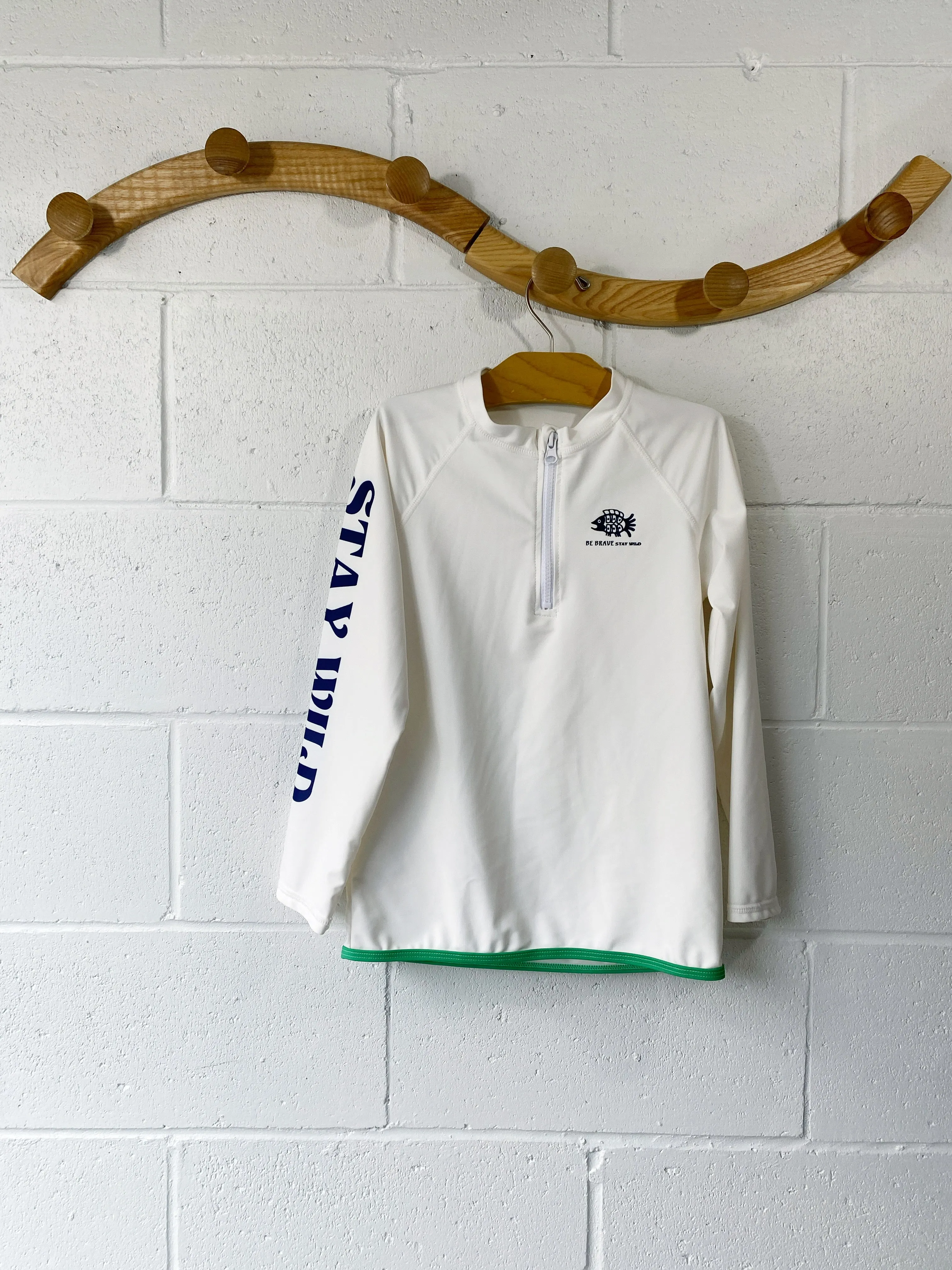 White Rash Guard, 11-12 years (150)