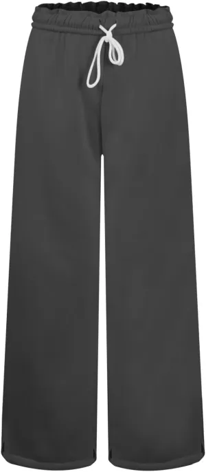 Wide Leg Sweatpants for Women Drawstring High Waisted Lounge Trousers Elastic Waist Baggy Casual Pants with Pockets