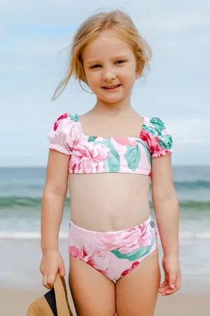 Wild Ronarce Puff Sleeve Girls Bikini Set