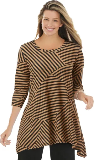 Woman Within Plus Size The High-Low Hem Tunic