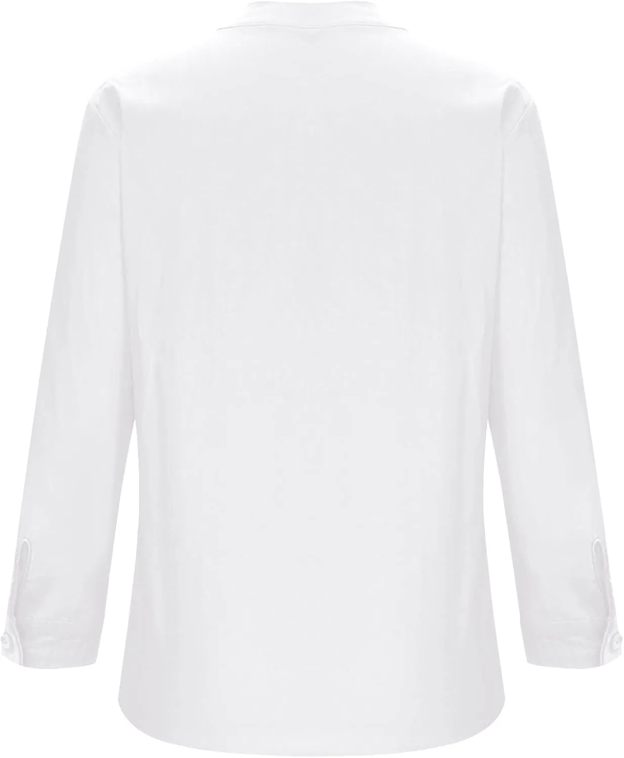 Women Cotton Linen Shirts 2025 Summer Trendy Long Sleeve Button V Neck Tops Plus Size Loose Casual Pullover Blouses
