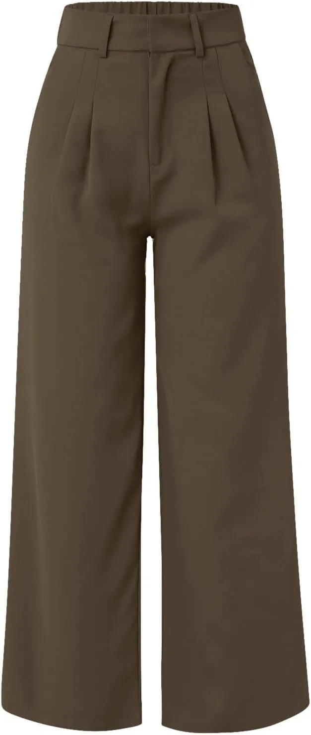 Women Cotton Linen Summer Drawstring Pants Elastic Waist Stretchy Slim Fit Pant Trousers Trendy