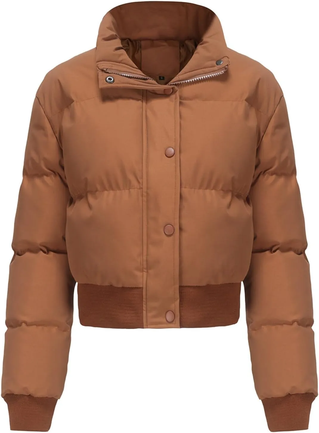 Women Cotton-Padded Jacket Short Cropped Jacket Loose-fit Down Serve Student Fashion Coat Women's Clothing