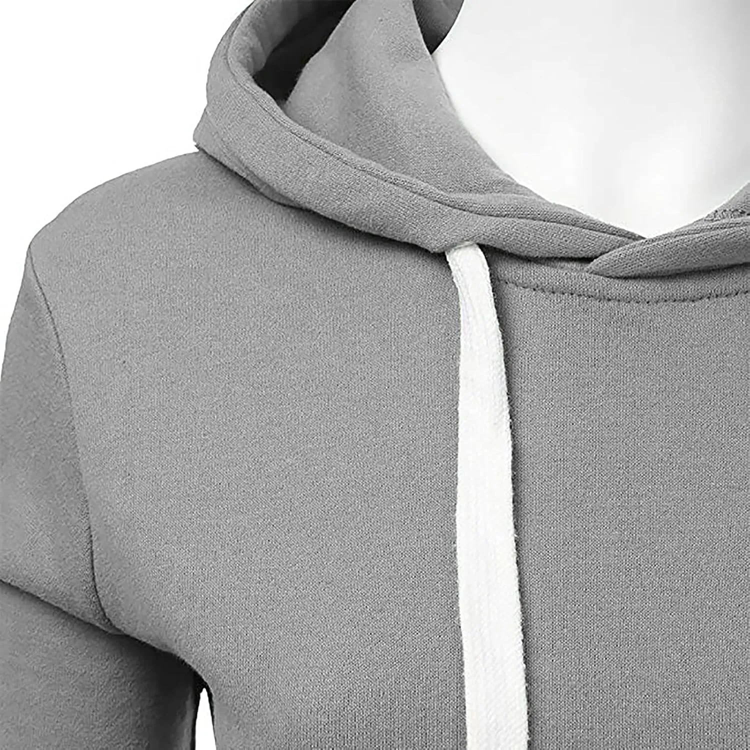 Women Solid Hooded Sweatshirts Long Sleeve Pocket Sweatshirt Slim Fit Pullover Tops Preppy Teen Girl Clothes