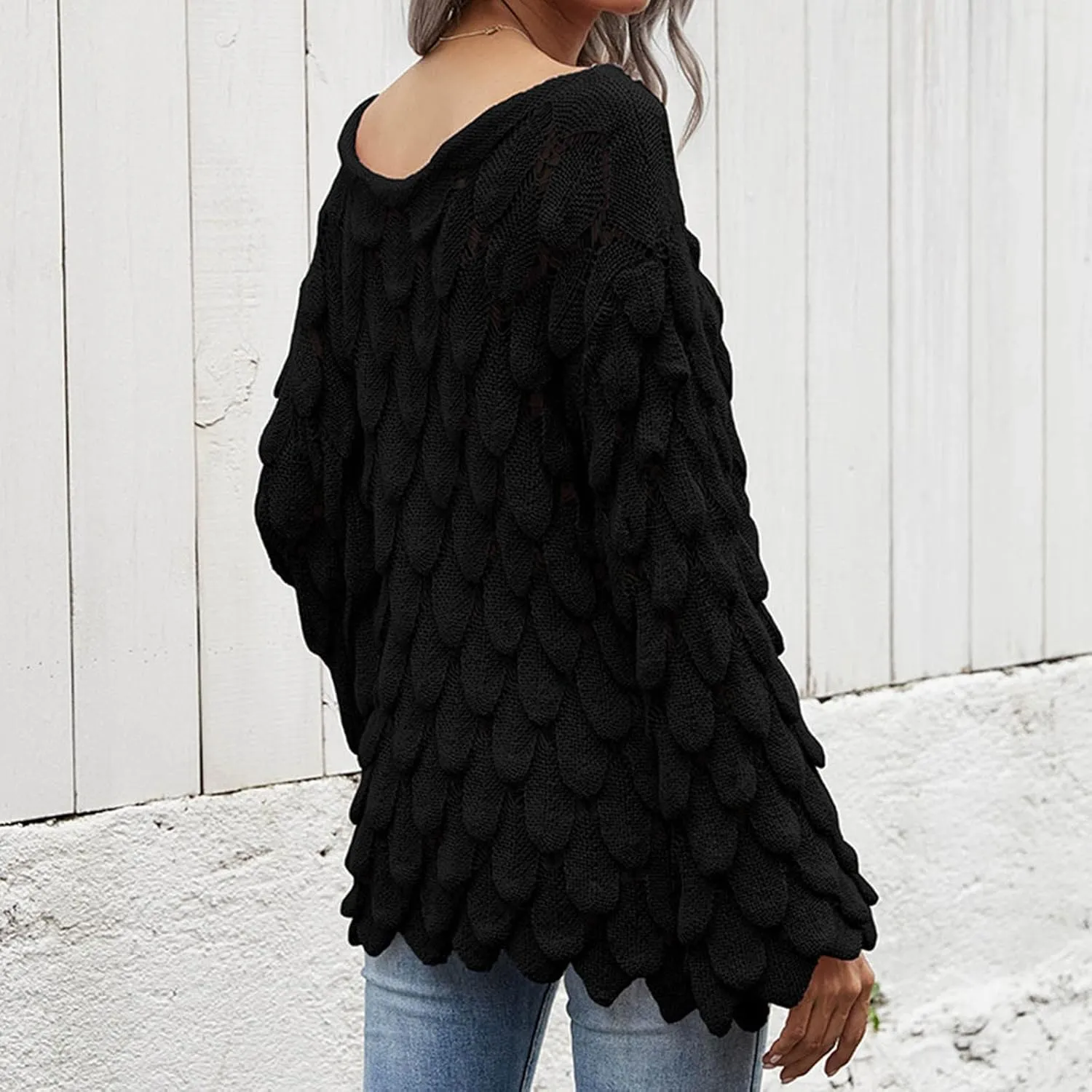 Women Turtleneck Long Sleeve Fashion Sweaters Chunky Knit Fall Winter Oversized Loose Pullover Sweater Top Warm Cotton