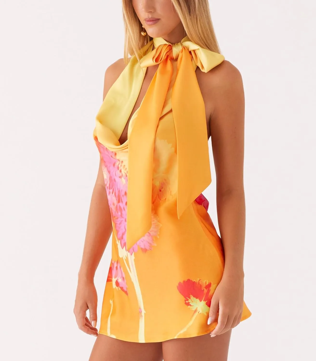Women Y2k Bodycon Mini Dress Sexy Strapless Floral Print A Line Short Dress Sleeveless Backless Party Clubwear