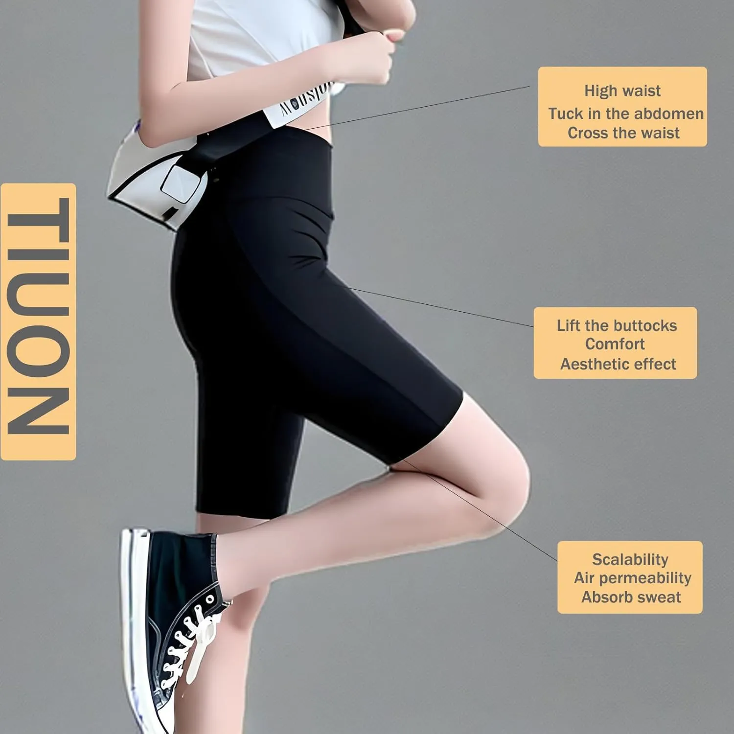 Women Yoga Pants Tights Leggings Waist Cross Yoga Pants High Waist Tights Lift Pants Breathable Stretch Yoga Shorts