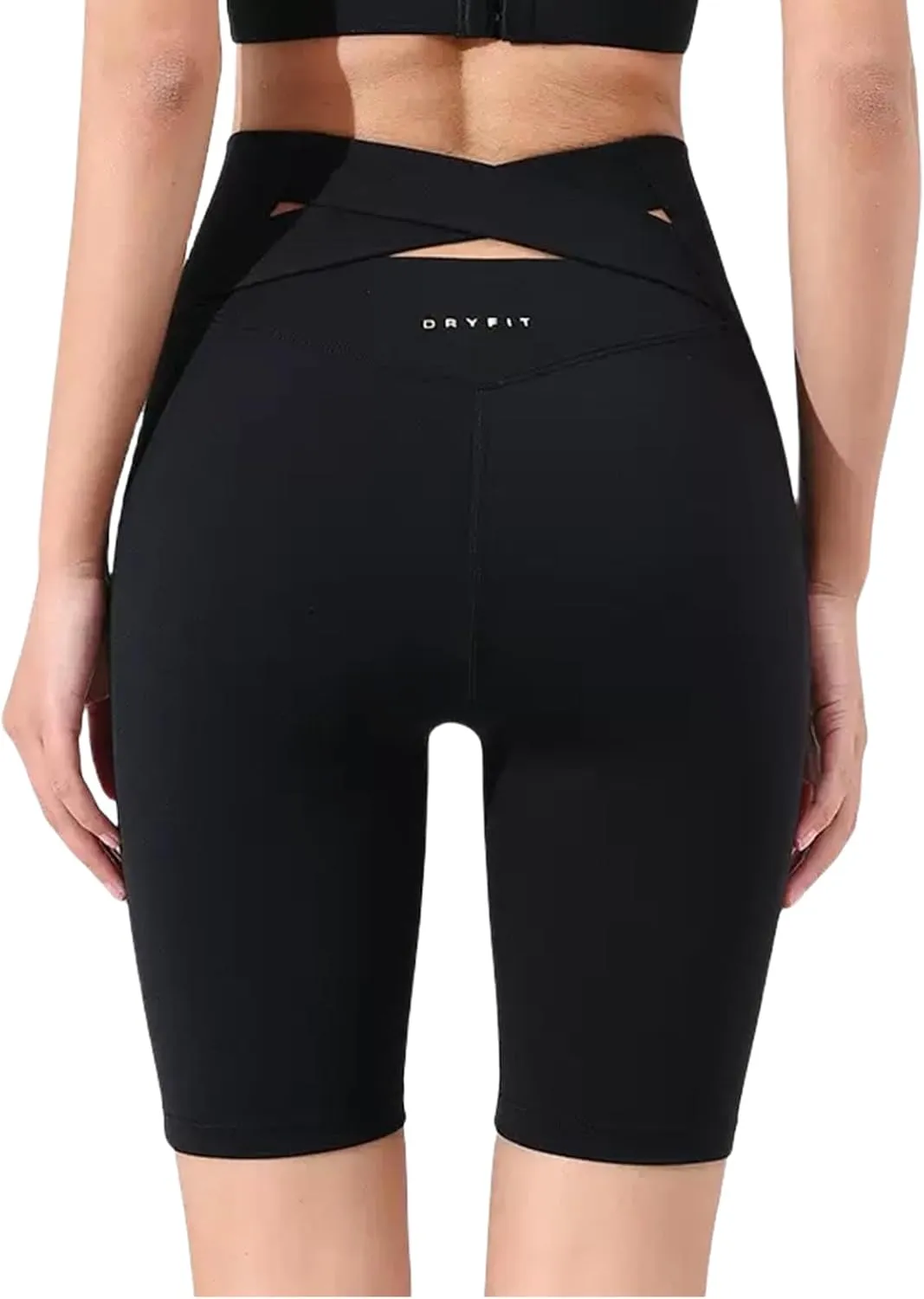 Women Yoga Pants Tights Leggings Waist Cross Yoga Pants High Waist Tights Lift Pants Breathable Stretch Yoga Shorts