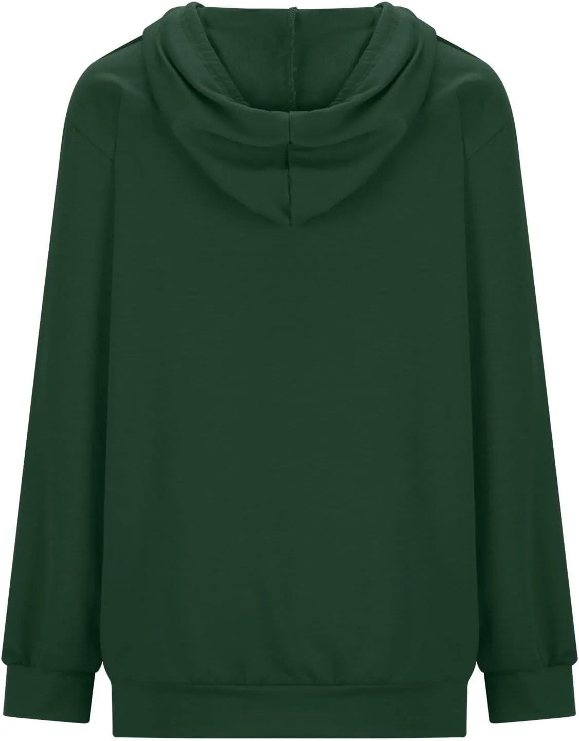 Women Zip Up Hoodies Long Sleeve Hooded Pullover Drawstraing Loose Trendy Sweatshirts with Pocket