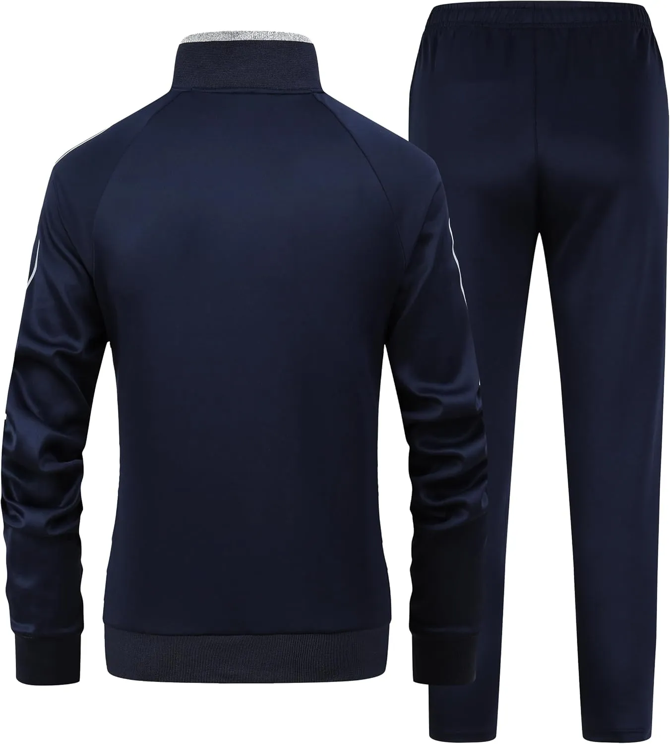 Women's 2 Pieces Athletic Tracksuit Full-Zip Workout Sweatsuit with Active Jackets and Pants
