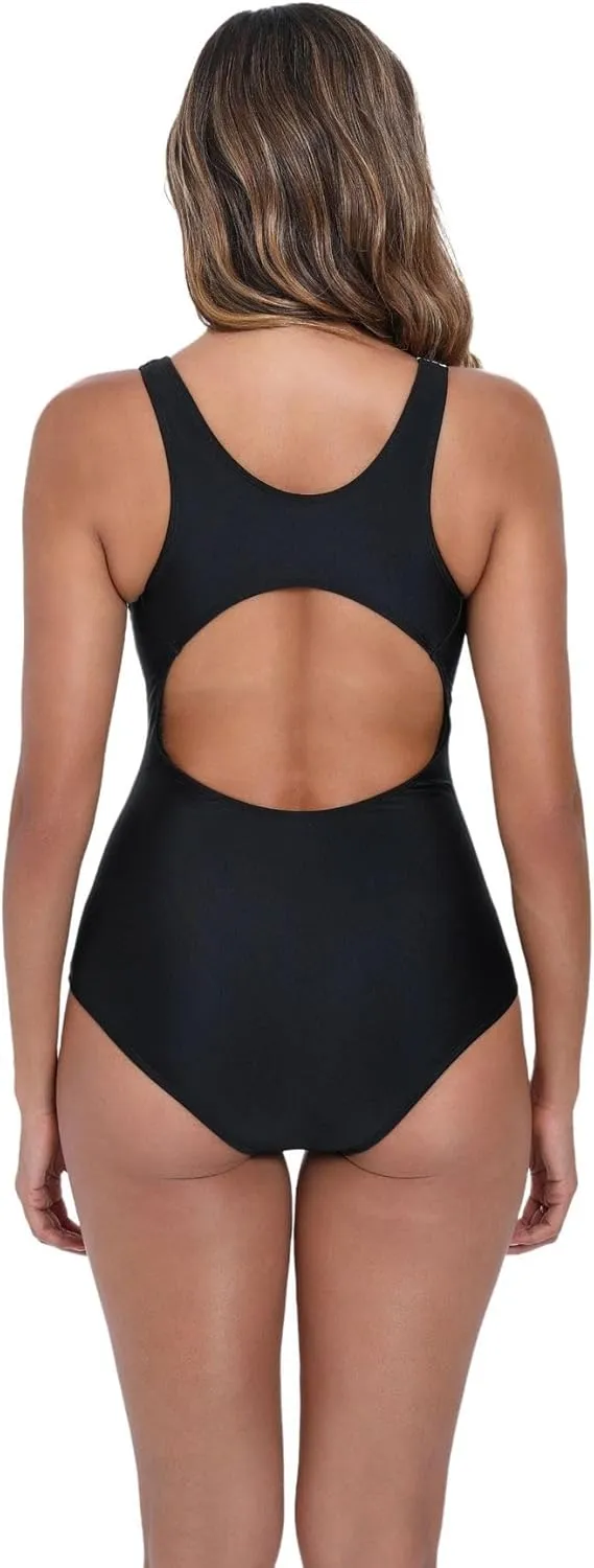 Womens Athletic One Piece Swimsuit Racerback Competitive Modest Bathing Suit