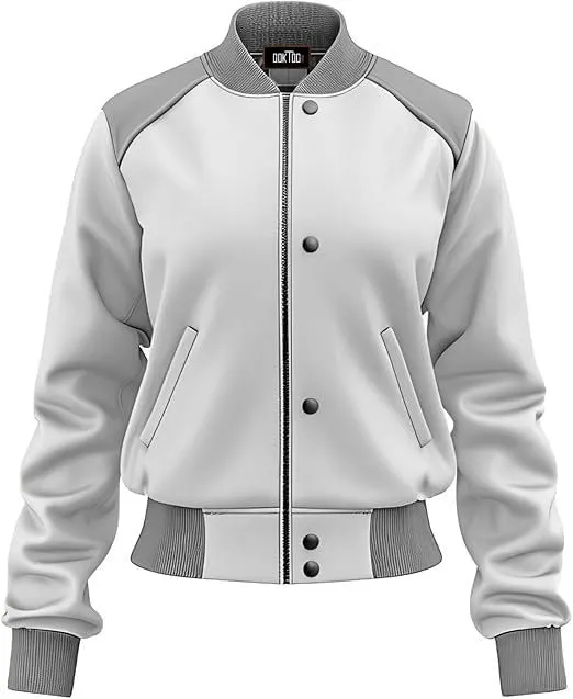 Women's Biker Multi Color Leather Jacket, Leather Biker Jacket for Women, Faux Leather Biker Bomber Jacket