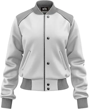 Women's Biker Multi Color Leather Jacket, Leather Biker Jacket for Women, Faux Leather Biker Bomber Jacket